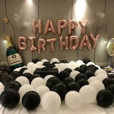 21st Birthday Party At Home Ideas Rose Gold Happy Birthday Decoration With Champagne Balloon Set Etsy 21st Birthday Decorations Birthday Party 21 Birthday Room Decorations