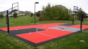 You may need to prepare the backyard where you want to build, which will increase the cost to build. Know The Cost To Get Your Dream Basketball Court Installed Angie S List Outdoor Basketball Court Basketball Court Backyard Backyard Basketball