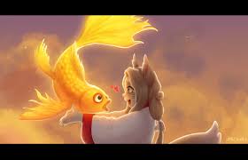 Brand new animal junto a mi novia y nos encanto la dinamica de los protagonistas michiru kagemori y shirou ogami ,por lo que decidi dibujar nuestras fursonas vestidas de ellos dos. Artstation Little Fox And Her Butterfly Koi Emi Christina