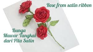 Bunga ini mempunyai lebih dari 100 jenis atau spesies berbeda yang dapat kita temukan diseluruh penjuru dunia. Cara Membuat Bunga Mawar Tangkai Dari Pita Satin Youtube