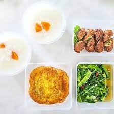Goldleaf Restaurant Taiwanese Porridge Takeaway Meal Sweet Potato Porridge Prawn Rolls Taiwanese Lettuce And Chye Ooh Omelette Meals Sweet Potato Potatoes