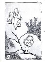 Black And White Baby Books Australia May Gibbs Baby Artwork Illustration Artwork Vintage Illustration