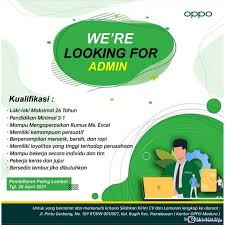 Lowongan pt oppo area jatirogo. Lowongan Kerja Oppo Agustus 2021