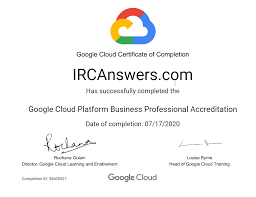 Google Cloud Platform Certification Exam Answers In 2020 Cloud Platform Exam Answer Business Professional