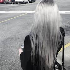 Gray silver ombre hair color ash ombre ombre is a fashionable dyeing method that can be used on hair of different colors and lengths. White And Gray Via Tumblr Image 2443897 On Favim Com