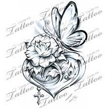 Marketplace Tattoo The Butterfly Heart 15499 Createmytattoo Com Heart Tattoo Designs Rose And Butterfly Tattoo Ribbon Tattoos
