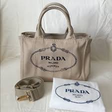 Affiner votre recherche afficher les 47 résultats. Prada Bags Prada Canapa Beige Canvas Convertible Tote Poshmark