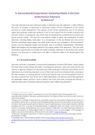 9. DemocratisedCorporatised: Contesting Media in the Post- Authoritarian  Indonesia1