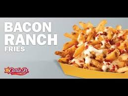 Fries topped with a rich buttermilk. Carbs Carl S Jr Bacon Ranch Fries Youtube