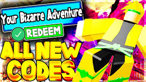 Valid & active codes yba. All New 6p Re Work Update Codes Your Bizarre Adventure Roblox Youtube