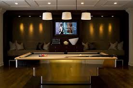 Metal Pool Table Contemporary Media Room Ted Yarwood Game Room Design Media Room Design Billiard Room