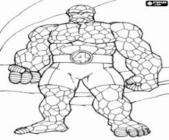 Click the the thing coloring pages to view printable version or color it online (compatible with ipad and android tablets). The Thing From The Fantastic Four Coloring Page Printable Game