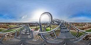 No need to strap in for a ride on this walkable roller coaster. Tiger And Turtle Magic Mountain Wikipedia
