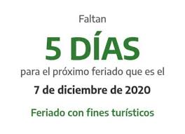 Día de la inmaculada concepción. El Lunes 7 De Diciembre Sera Feriado O No Laborable