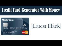 Check spelling or type a new query. Credit Card Generator With Money