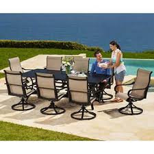 Whitehall 9 Piece Sling Dining Set Cheap Patio Furniture Outdoor Lounge Set Patio Furniture