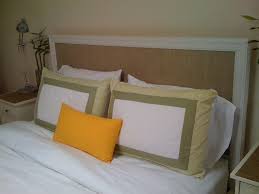 Ikea Hackers Classic Grasscloth Headboard May Have To Try For Guestroom Brimnes Headboard Bed Makeover Ikea Bed Headboard