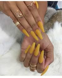 7,606 likes · 12 talking about this. Coffin Nails Yellow Matte New Expression Nails