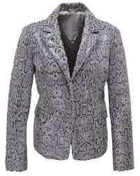 Vestes & blazers pour femme noir. Les Bonnes Affaires Femme En Cuir Chevre Ref Aliana Hap19 Noir Blanc