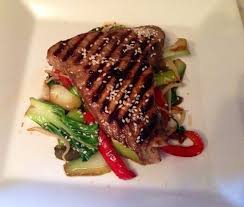 Soy Glazed Tuna Steaks With Asian Stir Fry Motivate Change Live Tuna Steak Recipes Asian Stir Fry Tuna Steaks