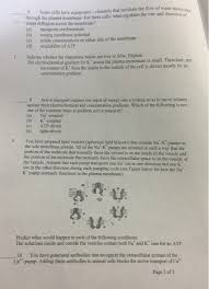 Animal cell multiple choice questions. Cell Biology Questions Answer 6 12 Multiple Choice Chegg Com
