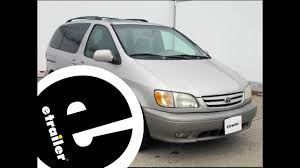 Can the 2008 toyota sienna le pull a 17 foot jay feather hybrid travel trailer with an unloaded vehicle weight of 2925 lbs safely?… read more. Etrailer Trailer Hitch Installation 2002 Toyota Sienna Draw Tite Youtube