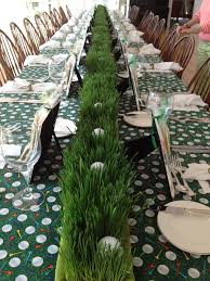 Wyatt is a golfer, so the golf birthday party theme was an obvious choice when he turned fore! Ladies Golf Luncheon With Wheat Grass And Golf Balls Lorisgolfshoppe Golf Decor Golf Theme Golf Theme Party