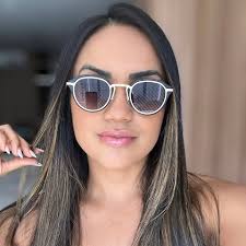 Óculos De Sol Anahi Dourado e Preto