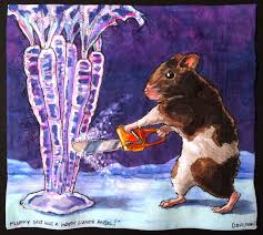 Daily Napkins Hamster Chainsaw Ice Sculpting Hamster Sculpting Chainsaw
