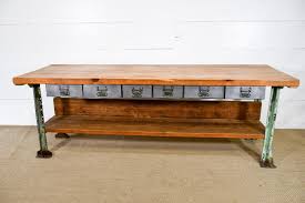 Industrial Work Table W Drawers 31 H 89 1 2 X 29 1 2 Work Table Table Industrial