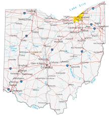 The first people to have ever lived within ohio's borders were nomadic communities that arrived in the area in 13,000 bce. Map Of Ohio Cities And Roads Gis Geography