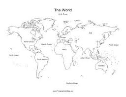 World Map World Map Printable Continents And Oceans Map Of Continents