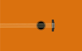 Minimalism Music Simple Guitar Musical Instrument Digital Art Wallpaper Acoustic Guitar Guitar Minimalist Desktop Wallpaper