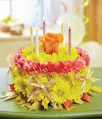 Birthday cake with flowers 60th birthday cakes happy. Autumn Birthday Wishes Cake Flowers From The Heart