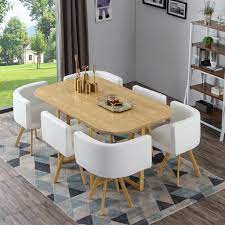 table et chaises oslo xl chene et simili blanc en 2021 table et chaises chaise oslo table salle a manger