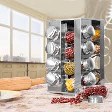 Saat ini, kebanyakan rak piring pun sudah dibuat menyatu dengan kitchen set dan tersedia dalam beragam model serta ukuran. Bergulir Meja Rak Bumbu Stainless Steel Bumbu Penyimpanan Organisasi Bumbu Carousel Tower Untuk Kitchen Set 16 13 Jar Shaker Rempaj Rempah Lada Aliexpress