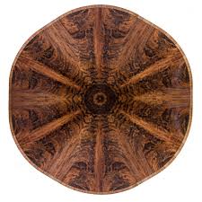Get 5% in rewards with club o! Walnut Curl Expanding Circular Dining Table Johnson Furniture