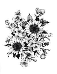 It's floral, intricate, and can be very feminine as well. Flower Tattoo Drawing Nice