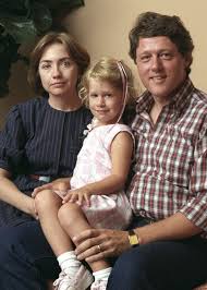 And the baby's already got a big name to live up to. Bill Hillary And Chelsea Clinton Torchbearer