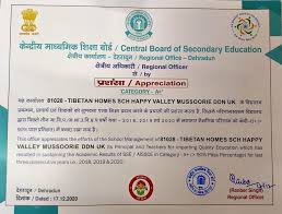 Cbse will give merit certificates to the top 0.1 percent of candidates who pass each subject. Tibetan Homes Foundation Awarded Appreciation Certificate By Regional Cbse Office For Academic Excellence Three Years In A Row Central Tibetan Administration