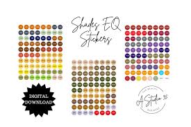 DIGITAL Redken Shades EQ Colored Stickers. SEQ Stickers, Hairstylist, Color  Coded Stickers, Hair Colorist, Salon Studio, Haircolor Labels - Etsy  Australia