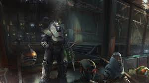 Tribal fallout 2 power armor. Mechanist Power Armor Concept Fanart By Ahn Hyoungsup Fallout Power Armor Fallout Art Fallout Fan Art