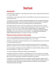 Any seeds that sink to the bottom are. Seed Bank Are Collected And Stored In Case Seed Reserves Elsewhere Are Destroyed The Seed Bank Is Environmental Design Ecological Restoration