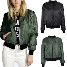 Customer ratings for brandit ma1 classic jacket. Fashion Womens Classic Padded Ma1 Bomber Jacket Ladies Vintage Zip Up Biker Coat Coats Jackets Vests Women S Clothing
