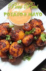 Peri Peri Potatoes With Peri Peri Mayonnaise Recipe Yummy Tummy Portuguese Recipes Recipes Mayonnaise Recipe