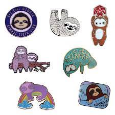Handmade Sloth Pin Cute Arboreal Mammals Funny Animal Badge Nice Lovely Brooch Mammals Funny Animals Sloth