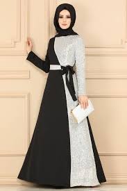 Modaselvim Evening Dresses Evening Wear 8611d170 Black Ecru Elbiseler Boncuklu Elbiseler Batik Elbise