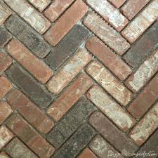 Antique brick, when cut thin into tiles for flooring is essentially an unglazed ceramic tile, very similar grouting. Herringbone Brick Paver Floor Domestic Imperfection