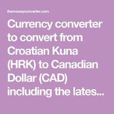 Currency Converter To Convert From Croatian Kuna Hrk To