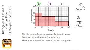 Histograms Estimate Median From Histogram With Fd Labels Grade 8 Onmaths Gcse Maths Revision Youtube
